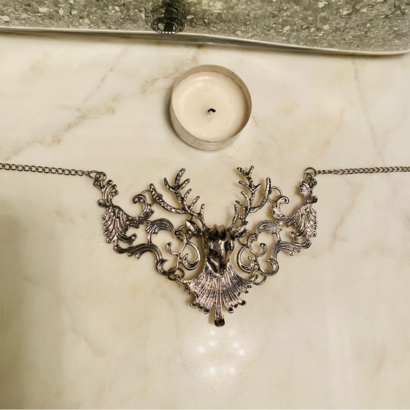 Gothic reindeer necklace 🦌 - Picture 4 of 4